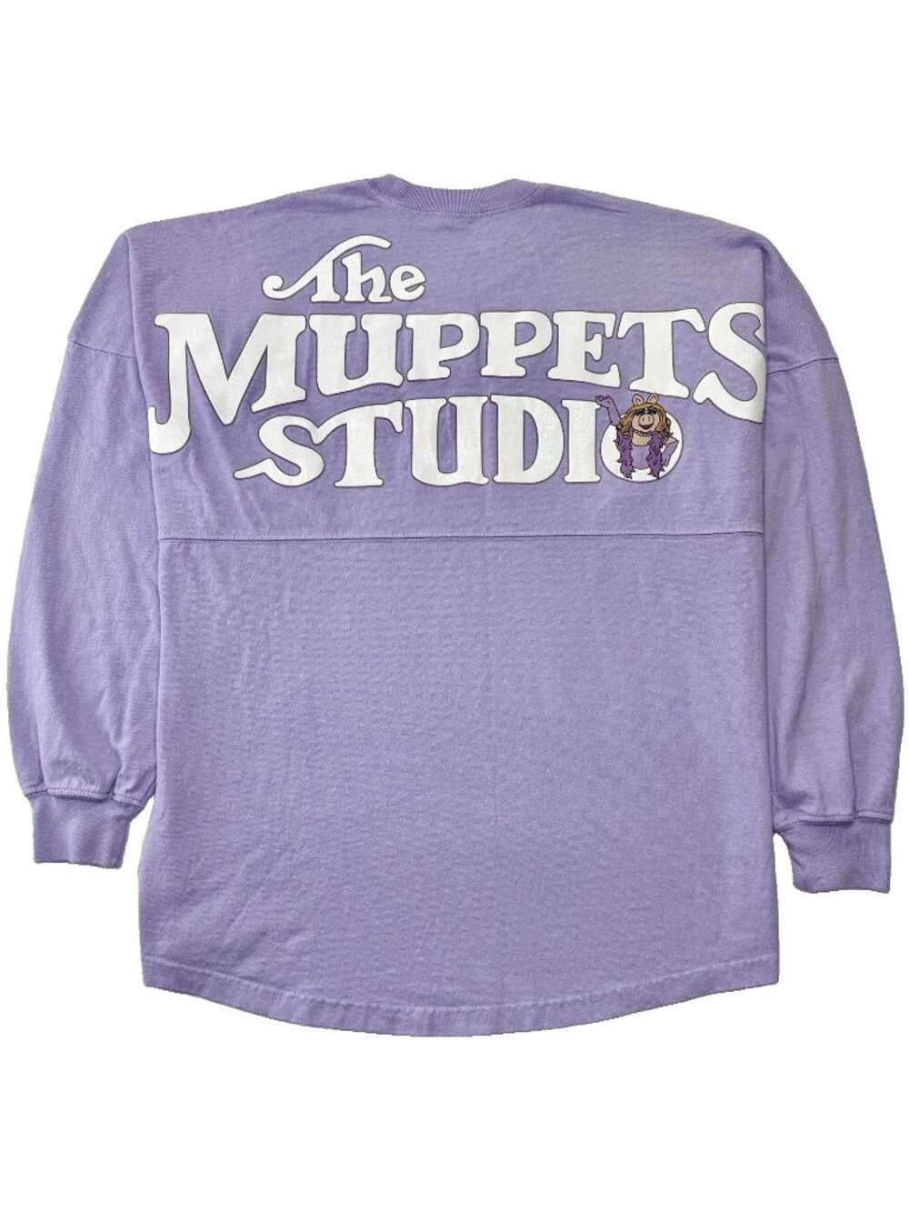 The Muppets Studio Miss Piggy Spirit Jersey Adult M Lavender D23 MOG Collectible